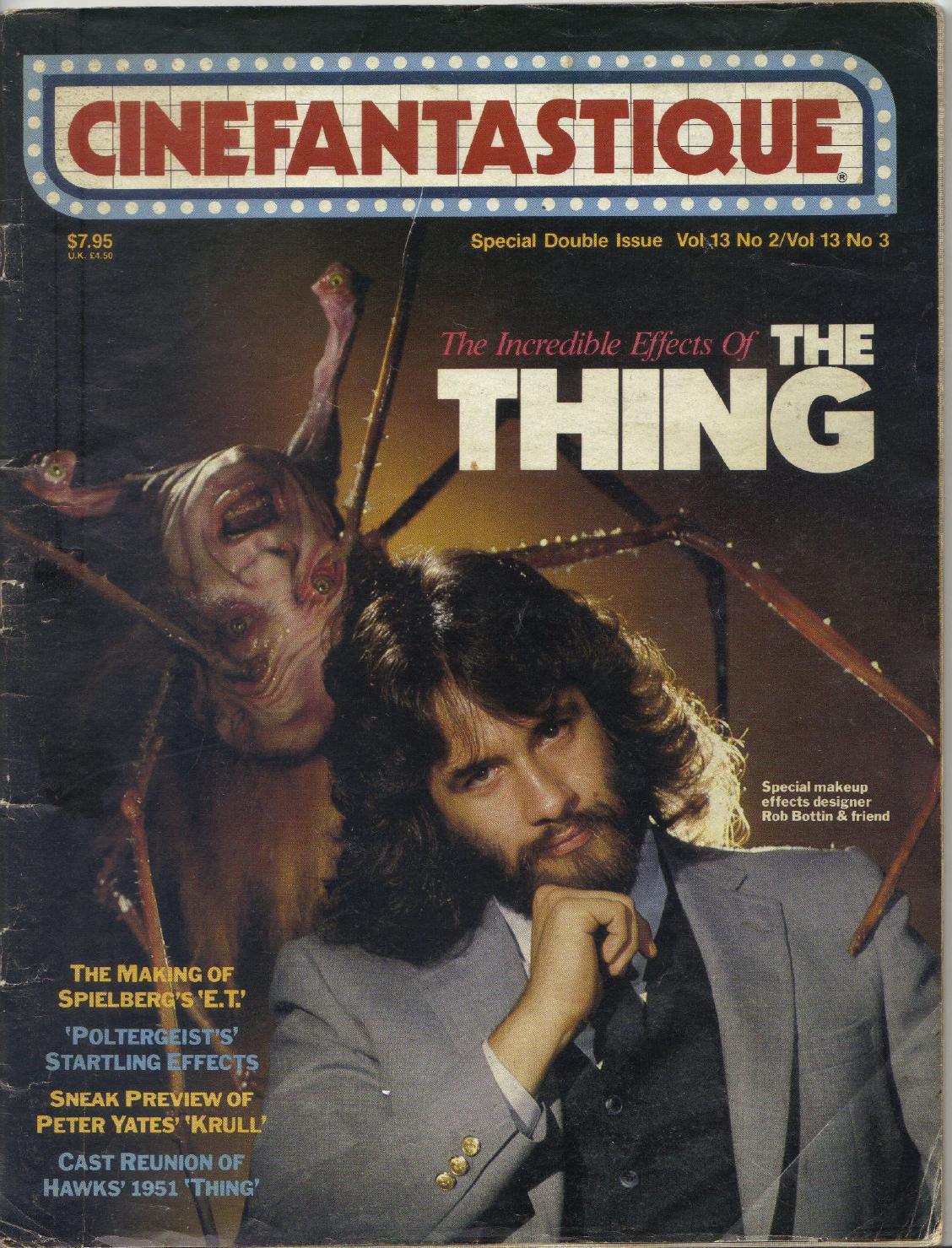 Rob Bottin on the cover of Cinefantastique magazine