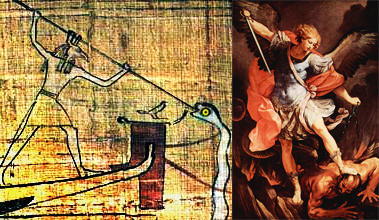 Set and the archangel Michael